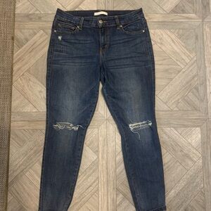 Distressed Blue Jeans for Women